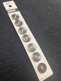 Button Plastic Set of 7 Vintage - Black