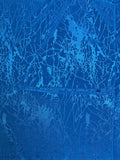 3 YD Nylon Jacquard Vintage - Bright Blue with a Crackle Weave