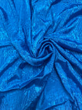 3 YD Nylon Jacquard Vintage - Bright Blue with a Crackle Weave