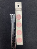 Button Plastic Set of 4 Vintage - Pastel Pink or Yellow
