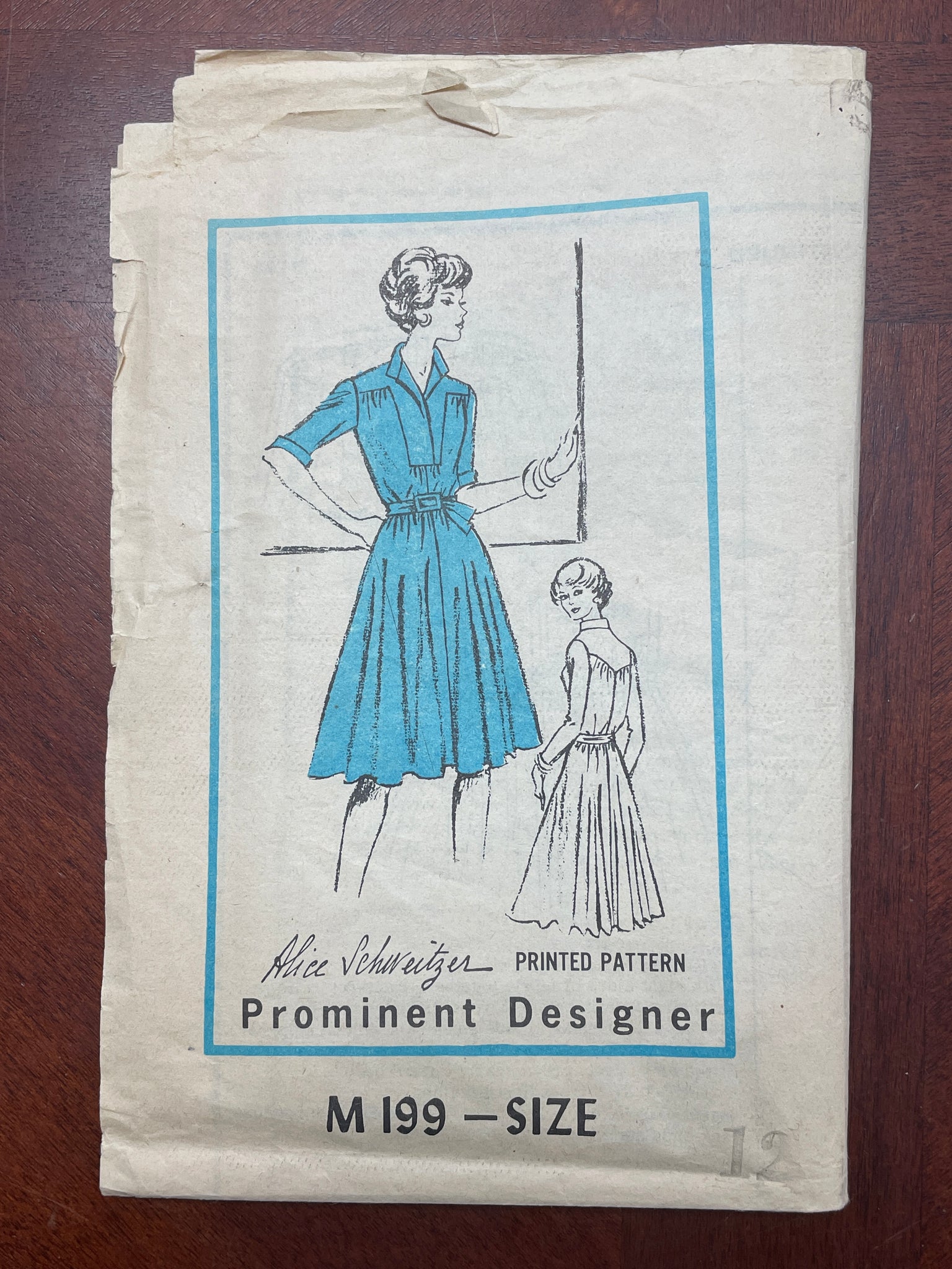 1960's Alice Schweitzer Sewing Pattern - Dress