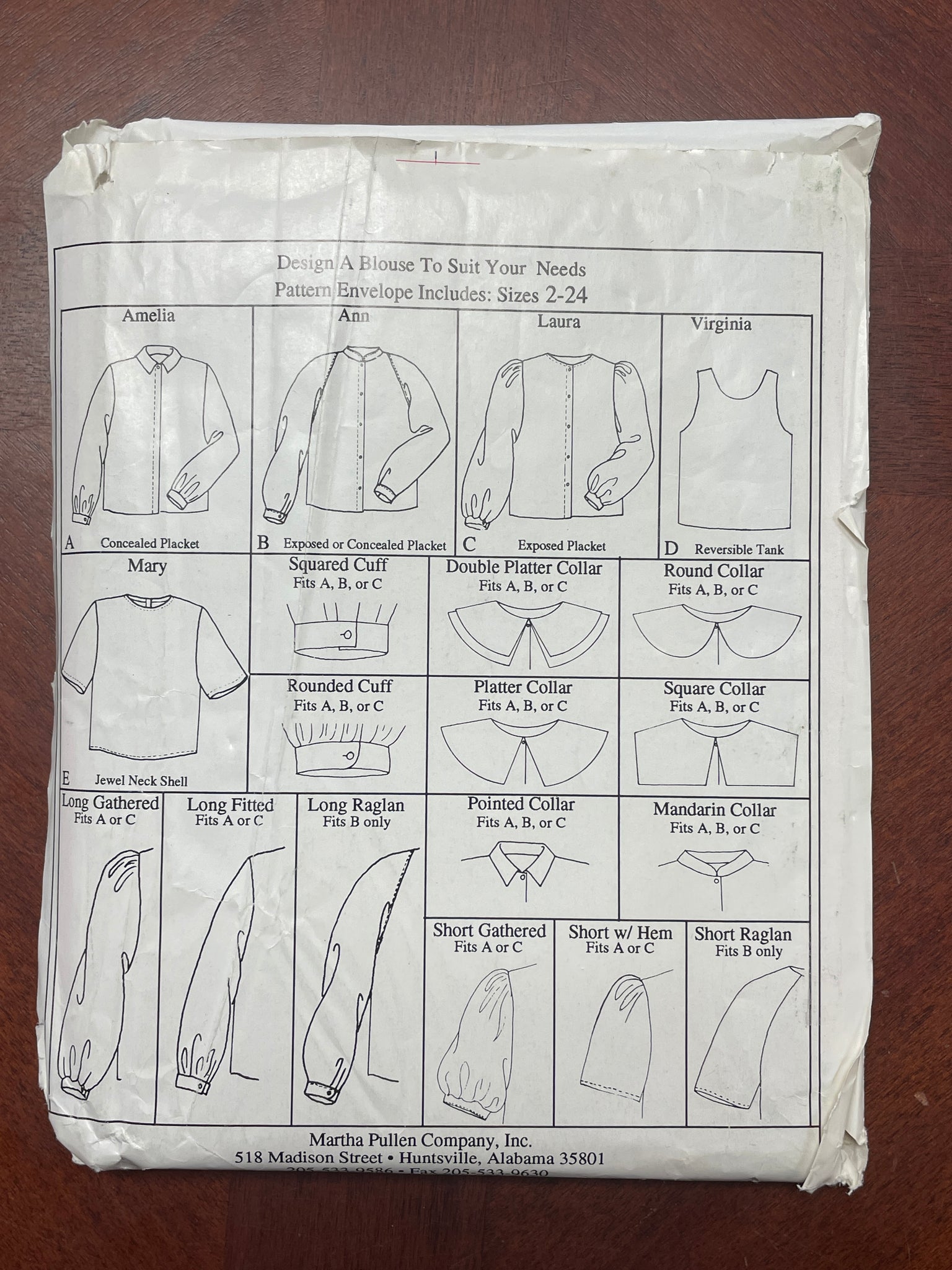 1993 Heirloom Sewing for Women Pattern - Edwardian Styled Blouses FACTORY FOLDED
