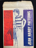 1972 Jean Hardy 400 Sewing Pattern - Child's T-Shirts FACTORY FOLDED