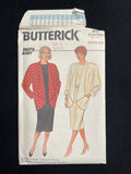 1986 Butterick 4031 Sewing Pattern - Adult Jacket and Dress FACTORY FOLDED