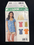 2011 New Look 6891 Sewing Pattern - Adult Blouses FACTORY FOLDED