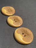 Buttons Plastic Set of 3 Vintage - Faux Antler