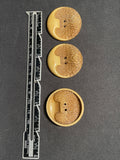 Buttons Plastic Set of 3 Vintage - Faux Antler