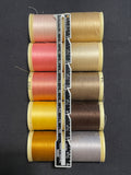 DMC Broder Cotton Machine Thread - Bundle of 10 Various Colors