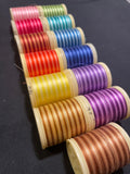 DMC Broder Cotton Machine Thread - Bundle of 13 Various Variegated Colors