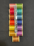 DMC Broder Cotton Machine Thread - Bundle of 13 Various Variegated Colors