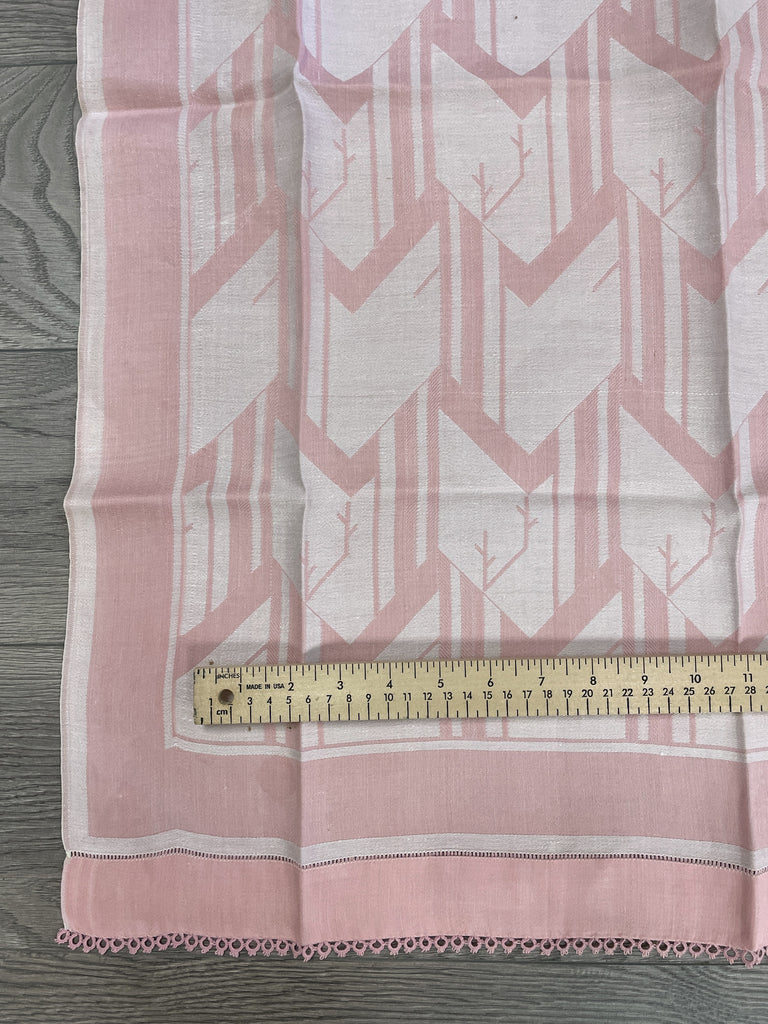 pink dresser scarf VTG Pink Dresser Scarf -2 16x50~ 4 12x18 placemats Embroidery NOS