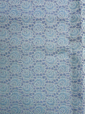 2 3/8 YD Cotton/Rayon Floral Brocade Vintage - Pink/Lavender or Blue/Blue