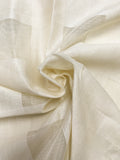 1 YD Nylon Window Pane Sheer - Off White