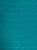 1 1/2 YD Poly Blend Knit - Teal with Rayon Dimension Stripes