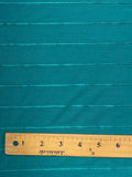1 1/2 YD Poly Blend Knit - Teal with Rayon Dimension Stripes