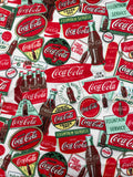Cotton Flannel - Vintage Coca-Cola Graphics