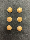 Button Plastic Set of 6 Vintage - Beige