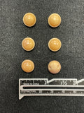 Button Plastic Set of 6 Vintage - Beige