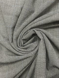3 1/2+ YD Wool Yard-Died Tiny Herringbone - Black and Gray