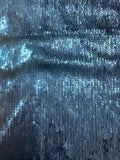 1 3/8 YD Lycra Changable Sequins - Magenta and Blue on Navy Blue