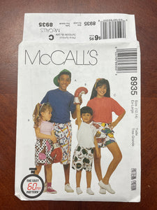 1997 McCall's 8935 Pattern - Kid's Shorts FACTORY FOLDED