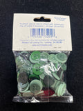 Button Bundle Plastic - Various Greens