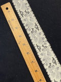 4 YD Nylon Flat Lace Trim Vintage - Cream