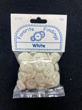 Button Bundle Plastic - Various Whites