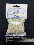 Button Bundle Plastic - Various Whites