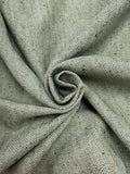 2 2/3 YD Wool - Cool Green Tweed Herringbone