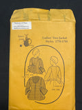 Tailor's Guide 129 Sewing Pattern - Ladies' Two Jacket Styles 1770-1785 Factory Folded