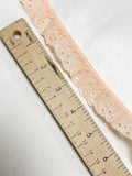 Poly/Cotton Ruffled Eyelet Trim Vintage - Peach