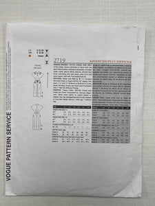 SALE 2003 Vogue 2719 Pattern - Dress FACTORY FOLDED