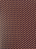 4 1/2 YD Polyester Vintage- Small Gray and Beige Squares on Dark Cocoa Brown