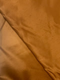 3 5/8 YD Cotton/Rayon Slub Weave Satin Vintage - Orangey Brown