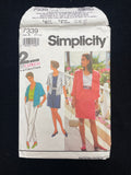 1991 Simplicity 7339 Sewing Pattern - Adult Jacket, Pants, Skirt, and Shorts FACTORY FOLDED