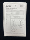 2020's Burda 6674 Sewing Pattern - Adult Dress and Top FACTORY FOLDED