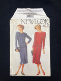 1980's New Look 6217 Sewing Pattern - Adult Dresses FACTORY FOLDED