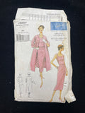 1954 Vogue 8687 Reproduction Sewing Pattern - Adult Dress, Coat, and Belt FACTORY FOLDED