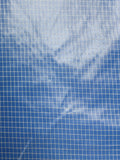 Polyester Yarn-Dyed Plaid - Blue and White Smaill Window Pane Plaid