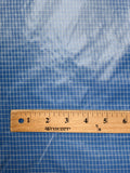 Polyester Yarn-Dyed Plaid - Blue and White Smaill Window Pane Plaid