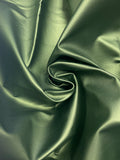 1 YD Vinyl - Iridescent Green with Tiny Embossed Self Stripe