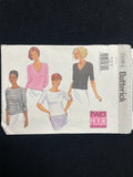 2001 Butterick 6084 Sewing Pattern - Adult Knit Tops FACTORY FOLDED