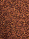 2005 2 1/2 YD Quilting Cotton Vintage - Brown Roses