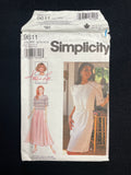 1995 Simplicity 9611 Sewing Pattern - Adult Dress FACTORY FOLDED