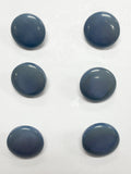 Buttons Plastic with Metal Shank - Blue