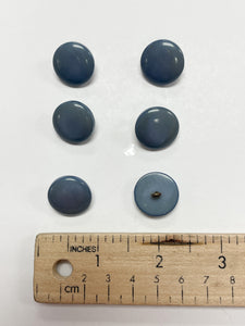 Buttons Plastic with Metal Shank - Blue