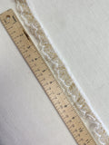 Lace Trim By the Yard - White with Gold
