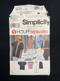 1995 Simplicity 9515 Sewing Pattern - Adult Cardigan, Top, Skirt, and Pants FACTORY FOLDED