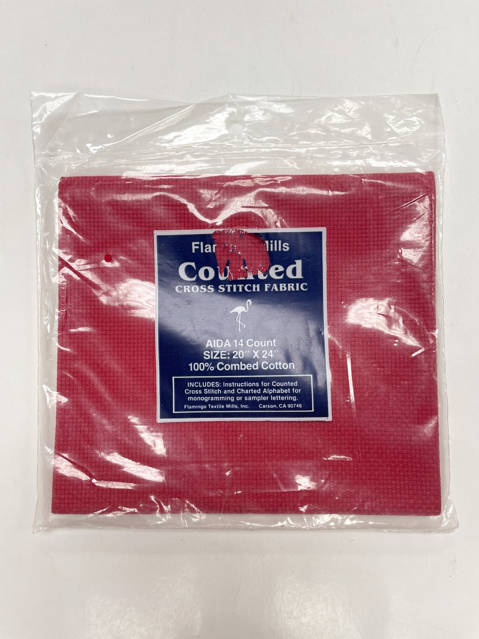 Aida Cloth 14 Count - Red
